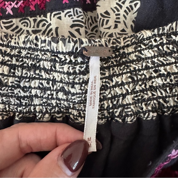 Free People Women's Not Your Grandmas Patchwork Embroidered Maxi Skirt Size M - Picture 12 of 12